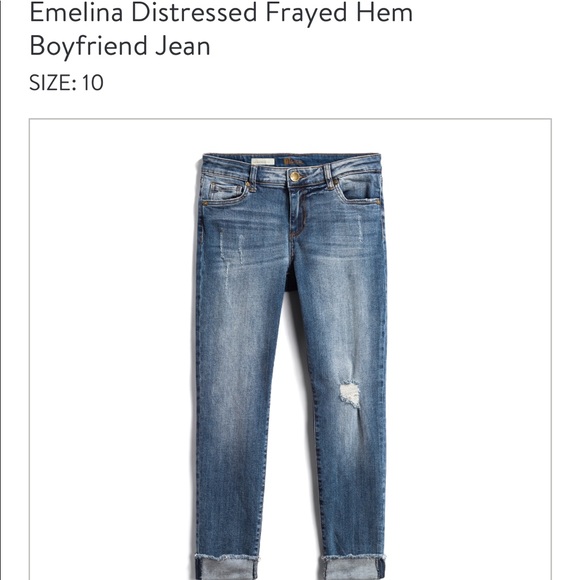 frayed hem boyfriend jeans